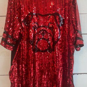 Georgia Bulldawgs Sequin Dress , Plus Size, Game Day